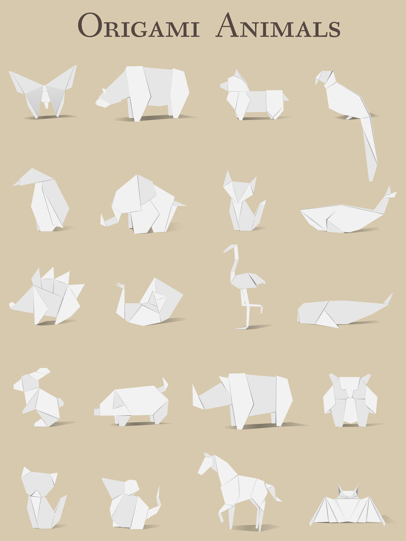 动物折纸载体