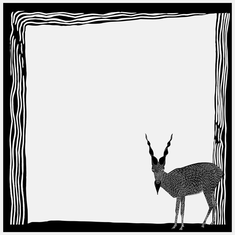 Vintage goat frame vector由Samuel Jessurun de Mesquita的艺术作品混合而成