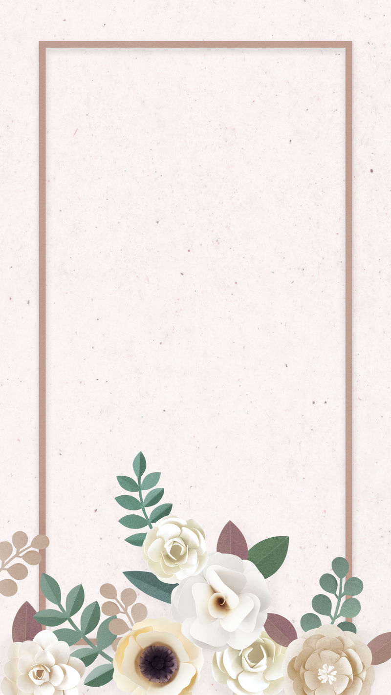 纸工艺花卉元素卡片模板向量