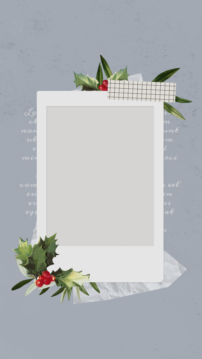 圣诞装饰即时相框手机壁纸