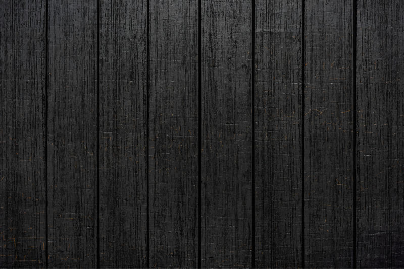 Grunge黑色木板纹理背景向量