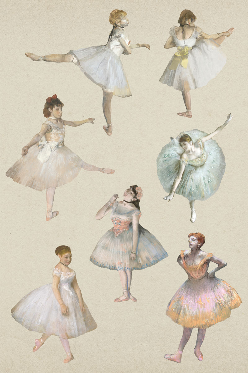 芭蕾舞者套装由法国著名艺术家的作品混合而成\u003Ca href=\u0022https:\/\/slack redir