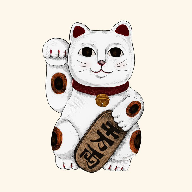 日本幸运猫插图