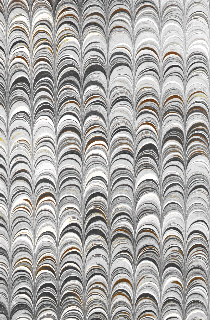 灰色波浪复古插图向量从原来的艺术品混合