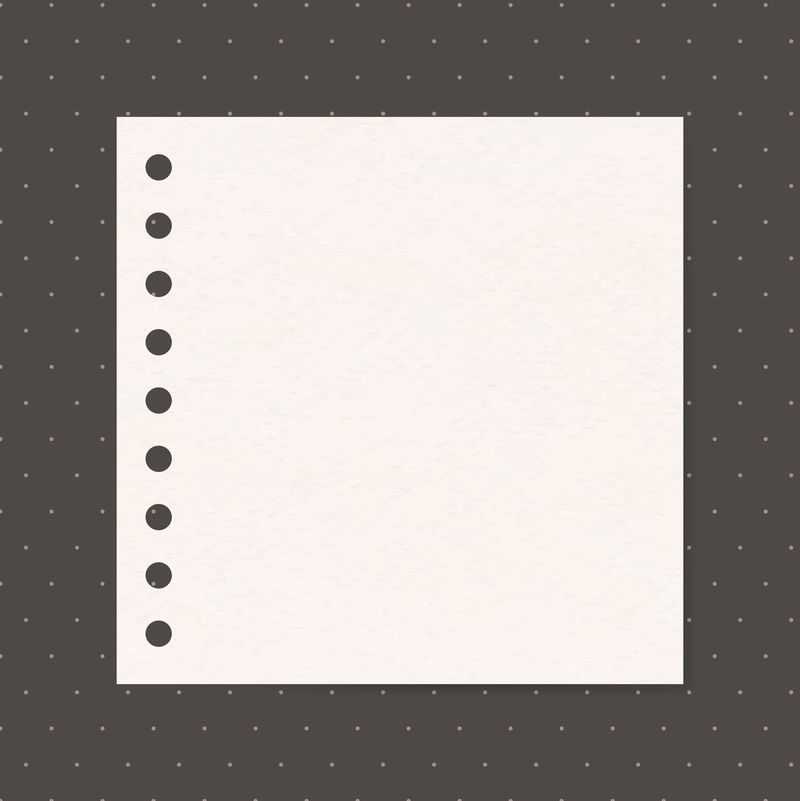 白色方形信纸矢量设计元素