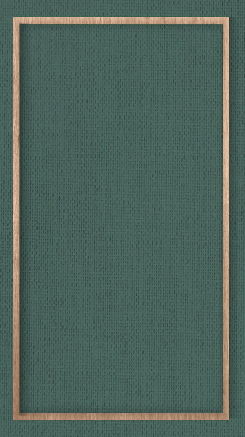 木框上绿色织物纹理移动屏幕模板向量