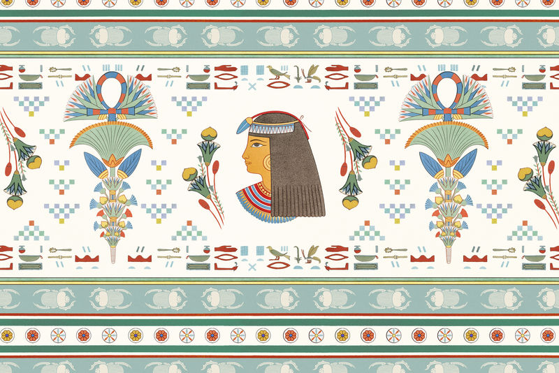 古埃及装饰图案背景