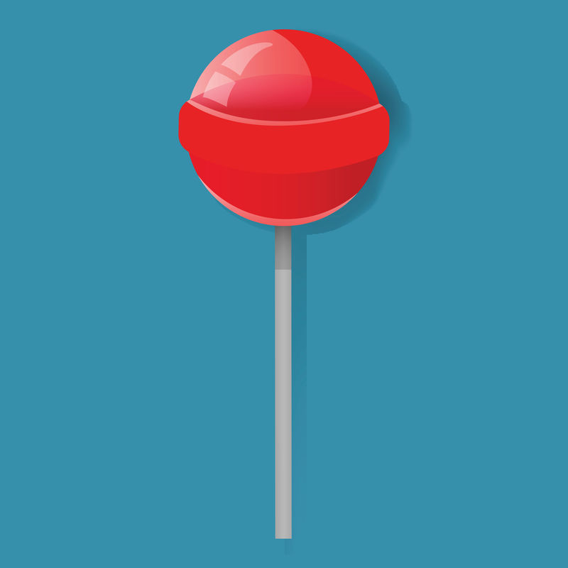 红色棒棒糖插图