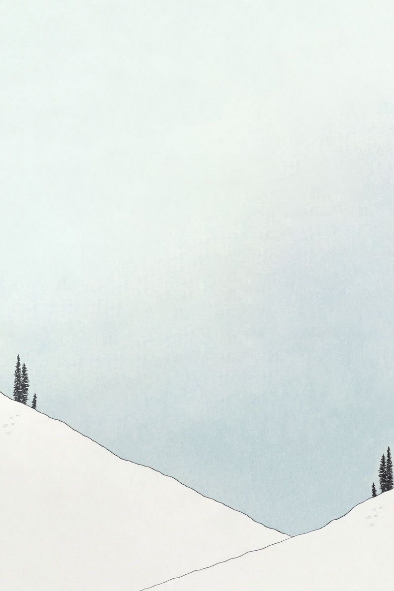 雪山背景设计空间由乔治·巴比尔的作品混合而成