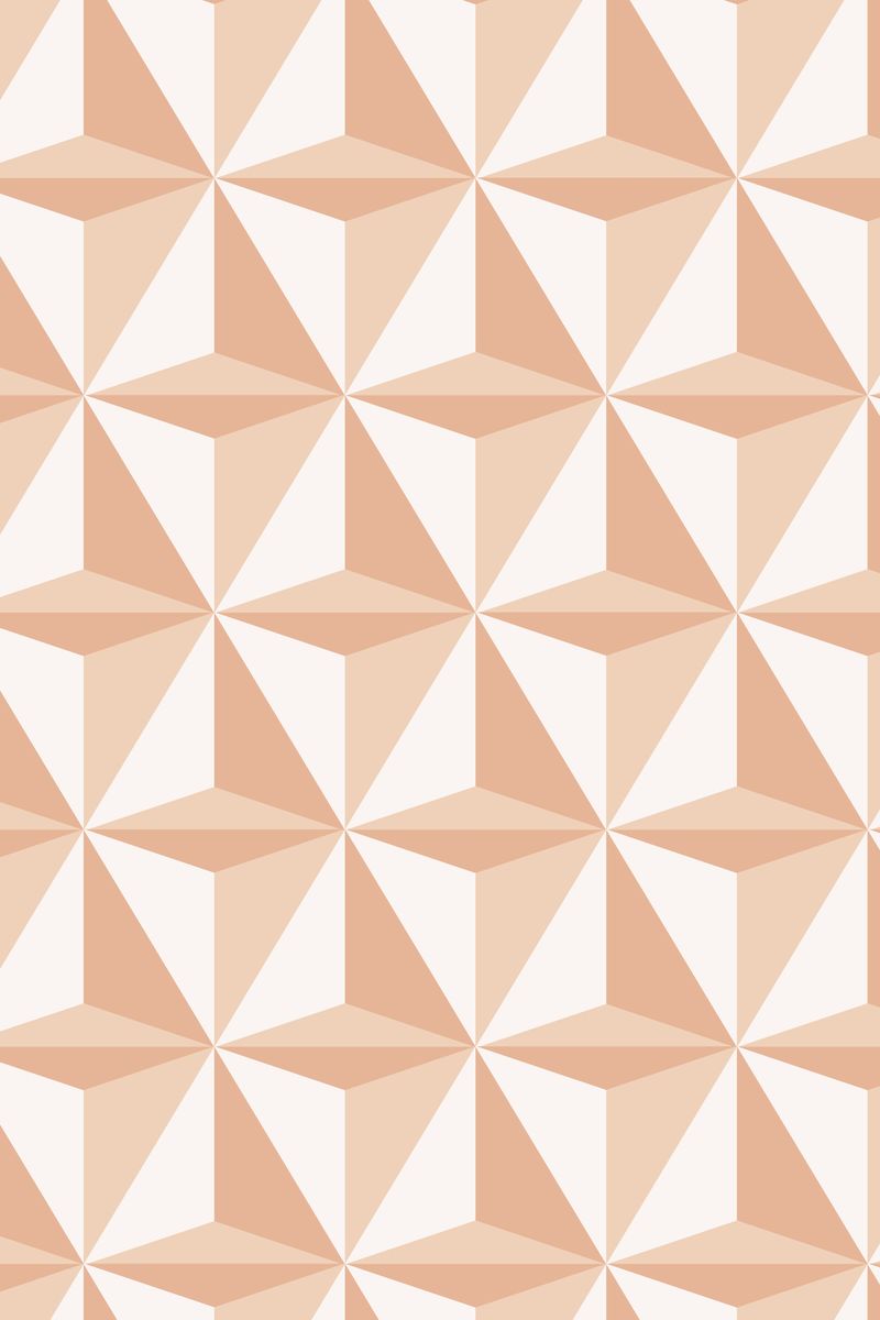 抽象风格的三角形3D几何图案矢量橙色背景