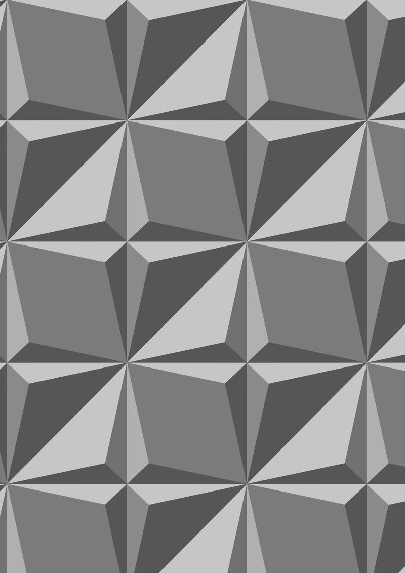 抽象风格的风筝3D几何图案矢量灰色背景