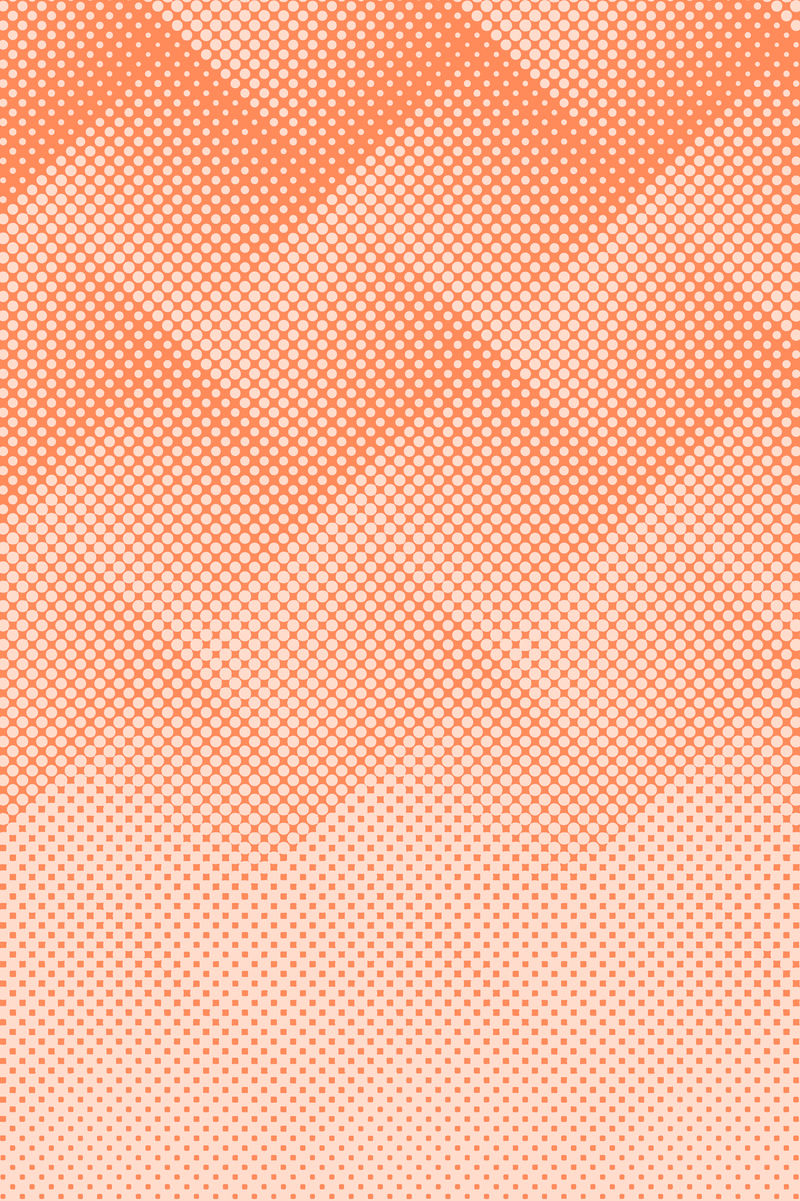 半色调橙色几何图案背景