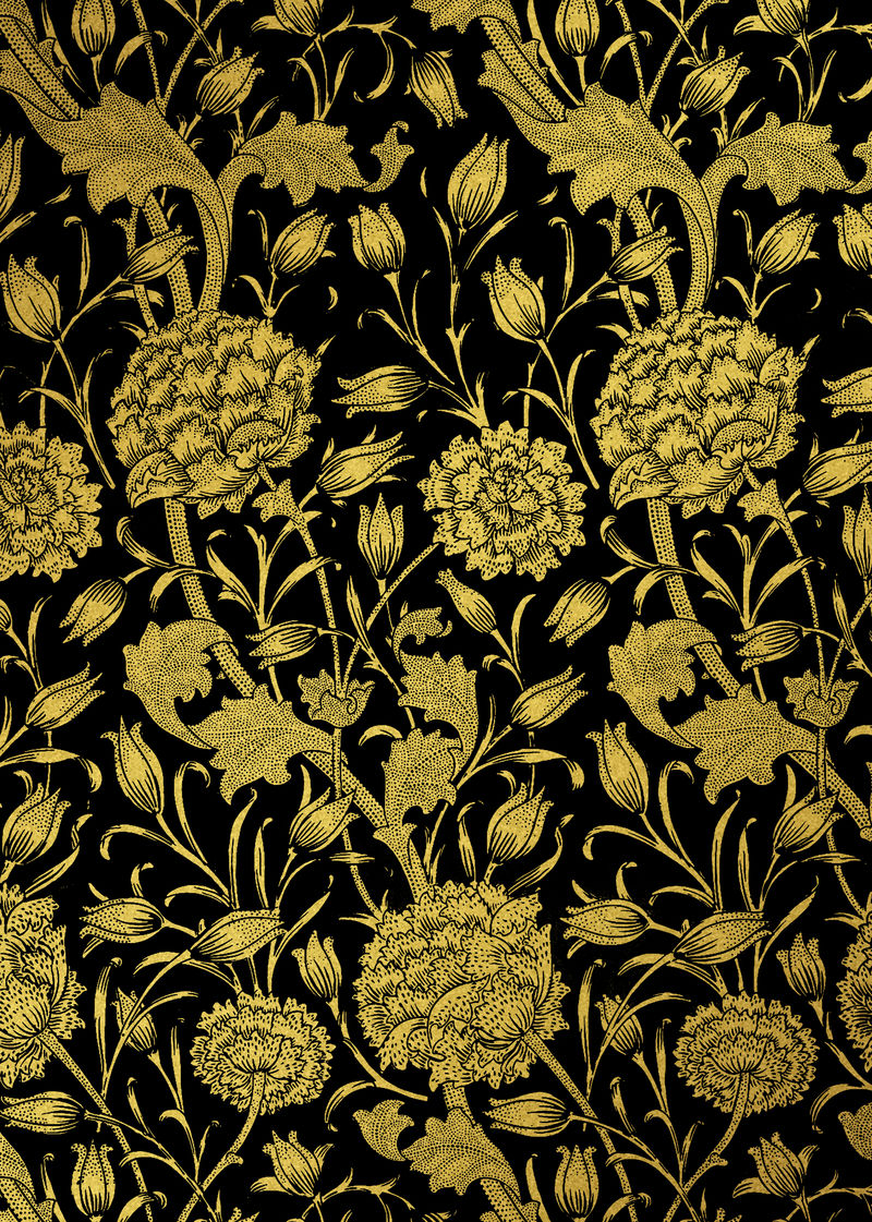 威廉·莫里斯（William Morris）作品中的奢华花朵图案混搭