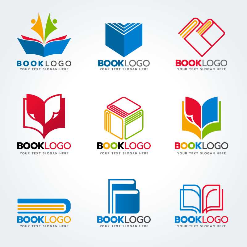 矢量书籍标志logo