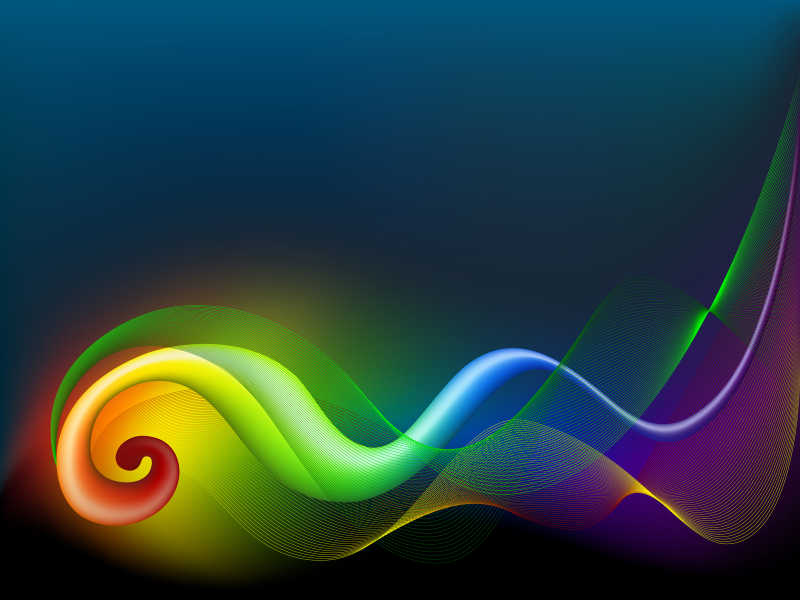矢量彩虹螺旋抽象背景