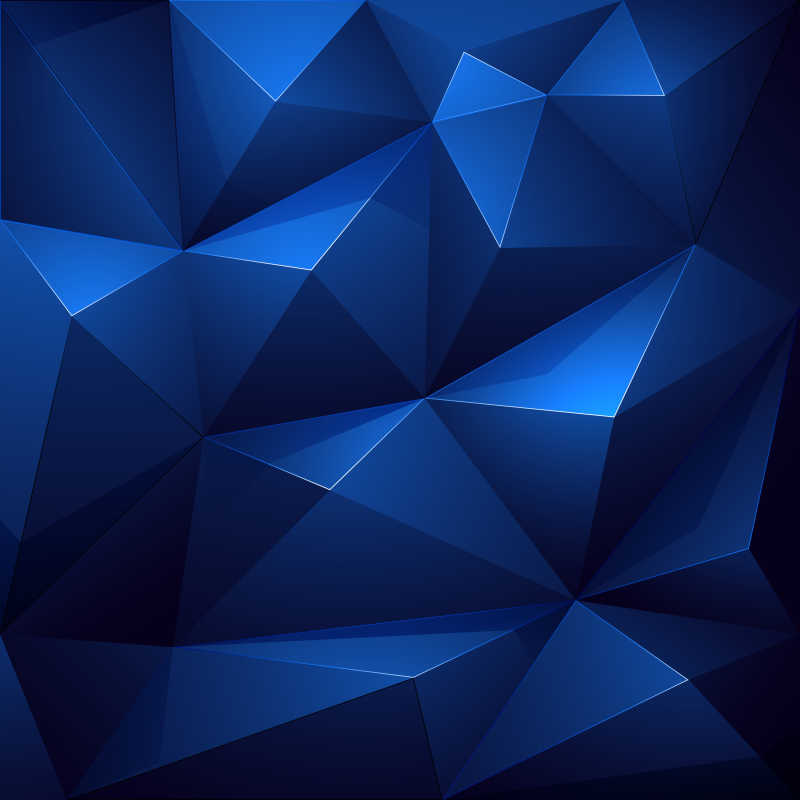 抽象深蓝色几何矢量背景