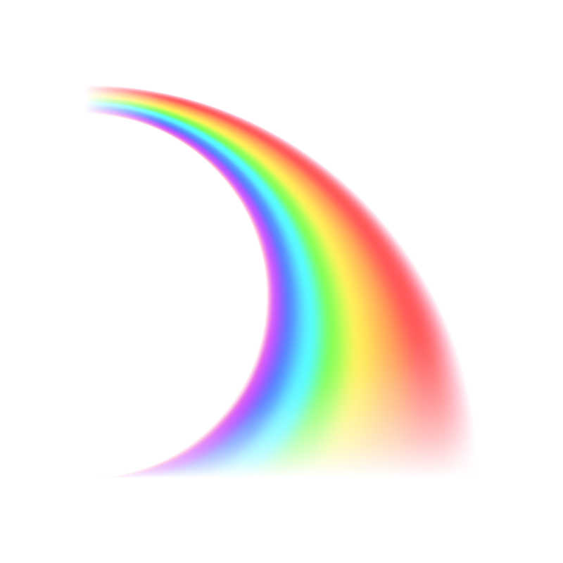 白色背景下的彩虹矢量图
