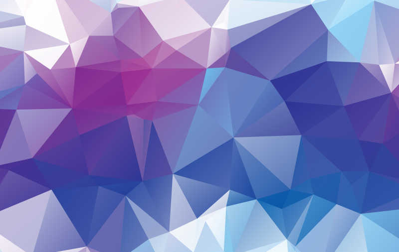 蓝紫渐变矢量三角形抽象背景