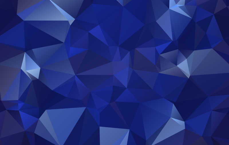 蓝色矢量抽象几何形状三角形背景