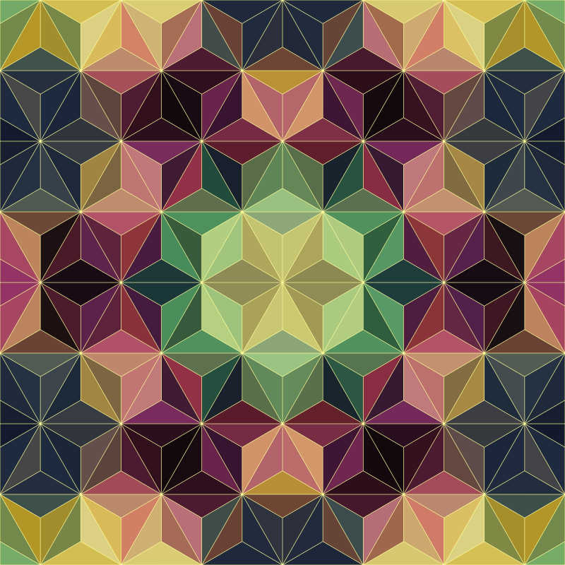 抽象镶嵌立体三角形矢量背景