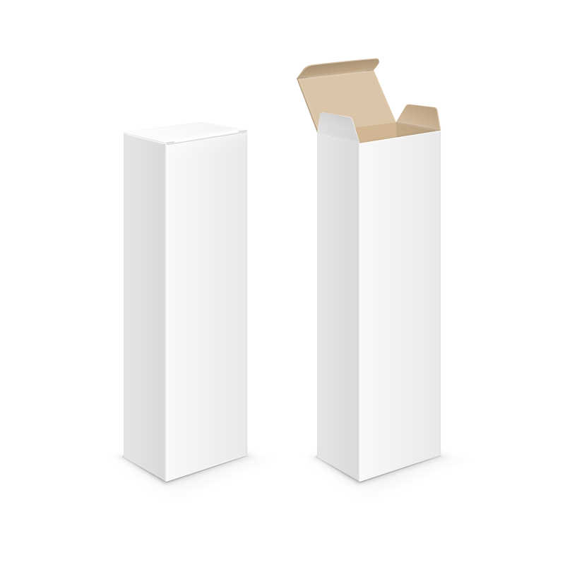 白色空白包装袋包装计模板