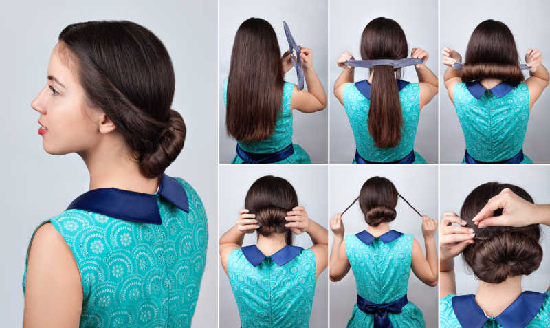发型模特的编织教程