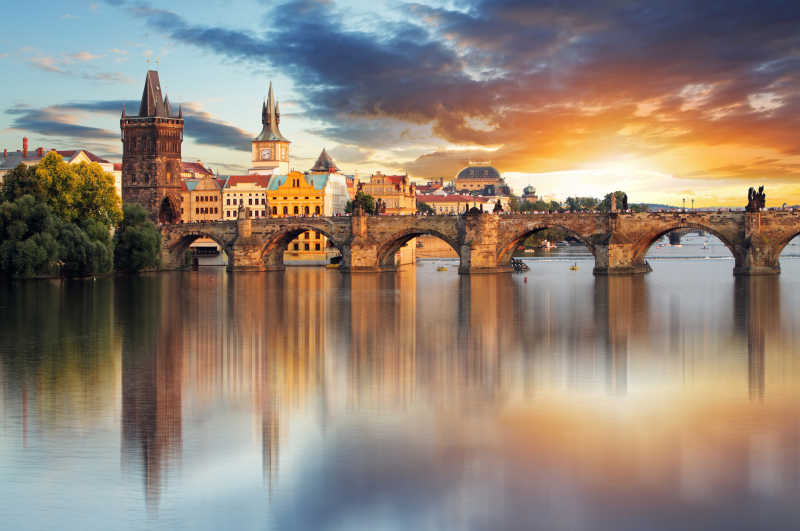 布拉格捷克共和国查理士桥