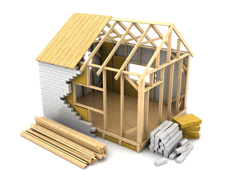 3d房屋框架结构模型