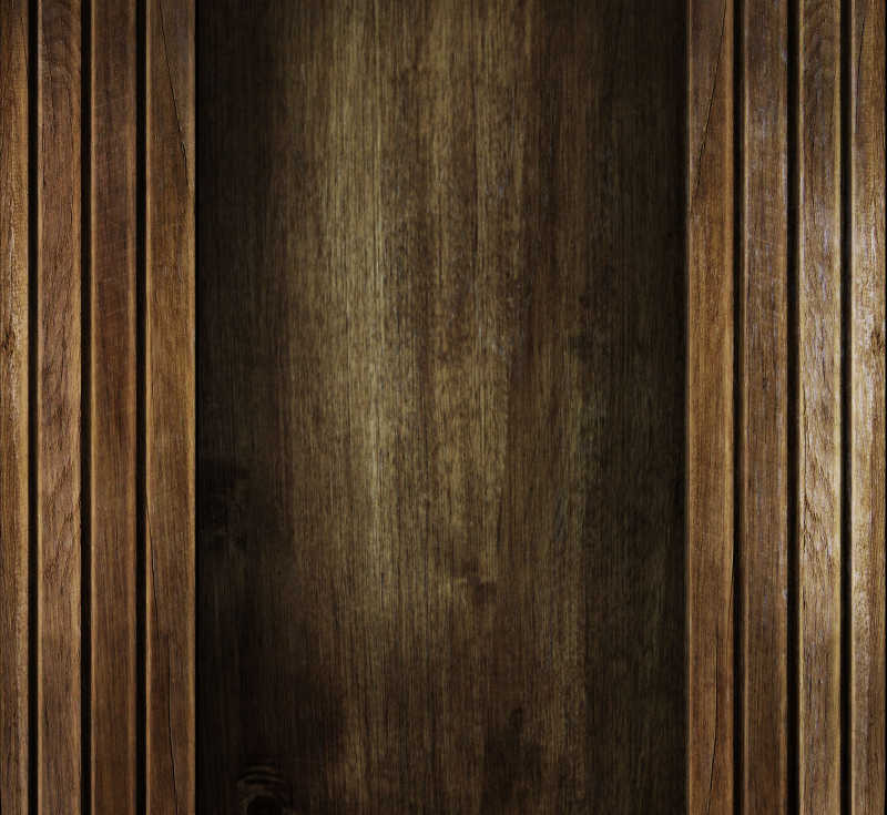 有着棕褐色的天然木材纹理的木板组合