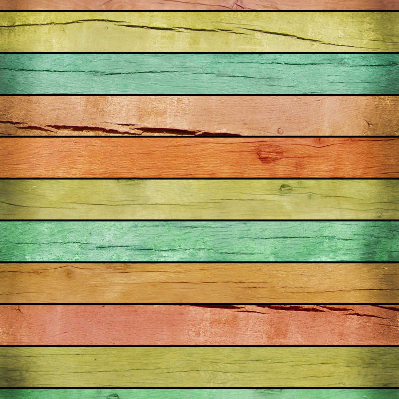 彩色木板条纹理