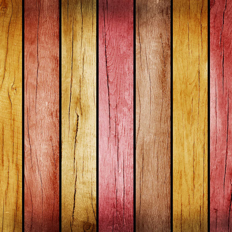 红色黄色和棕色的木板纹理