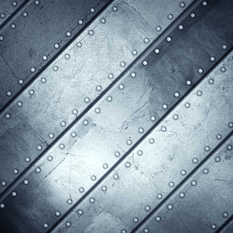 无缝拼接的表面灰色的钢金属板