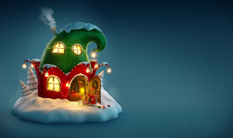 圣诞节童话房屋
