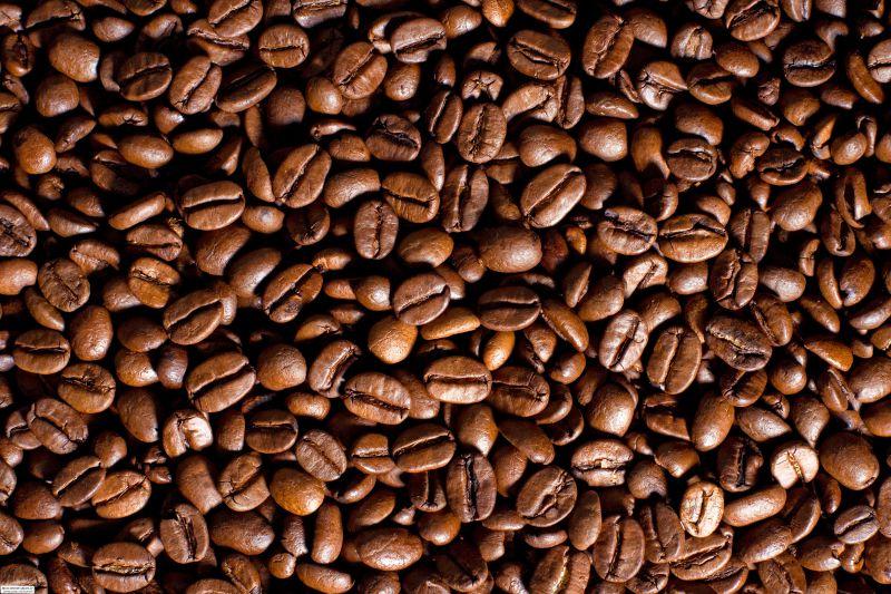 新鲜咖啡豆背景