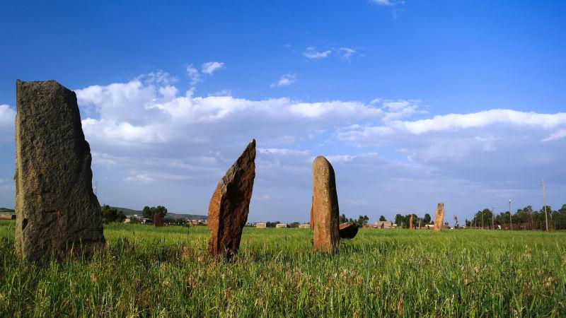 埃塞俄比亚A的古代巨石石碑场