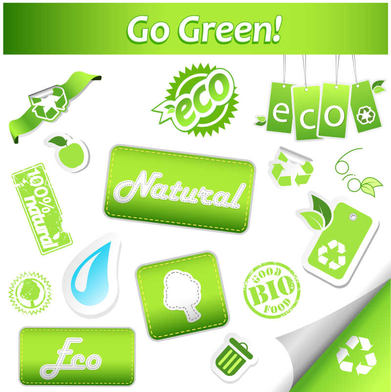 绿色生态图标素材