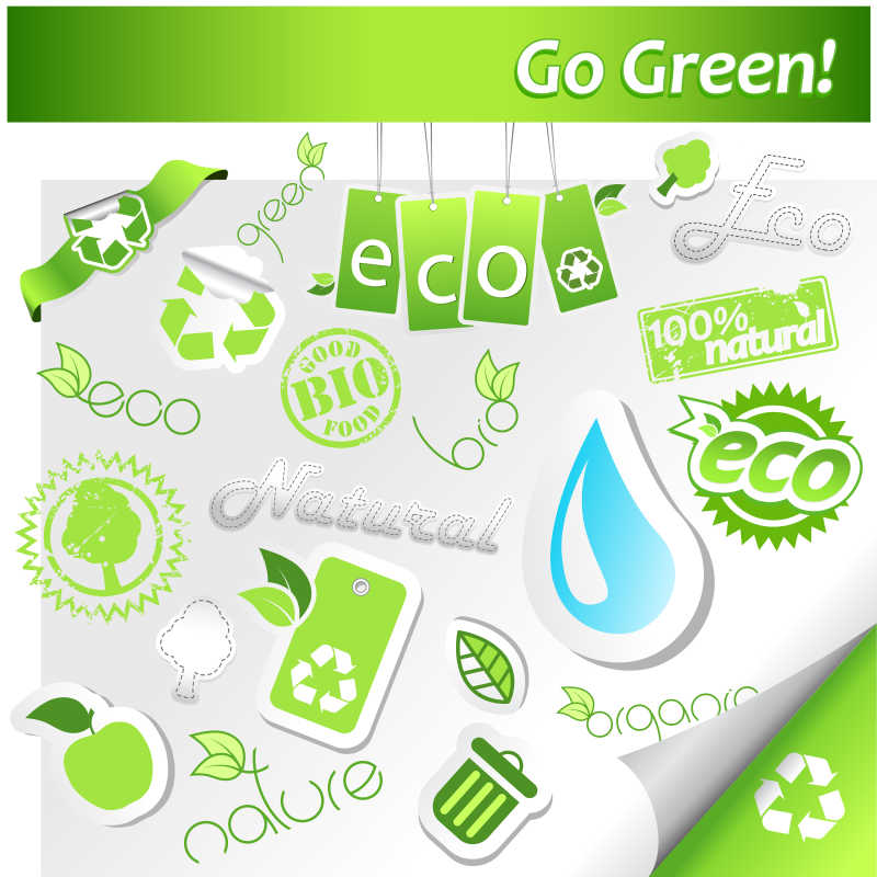 绿色生态logo素材